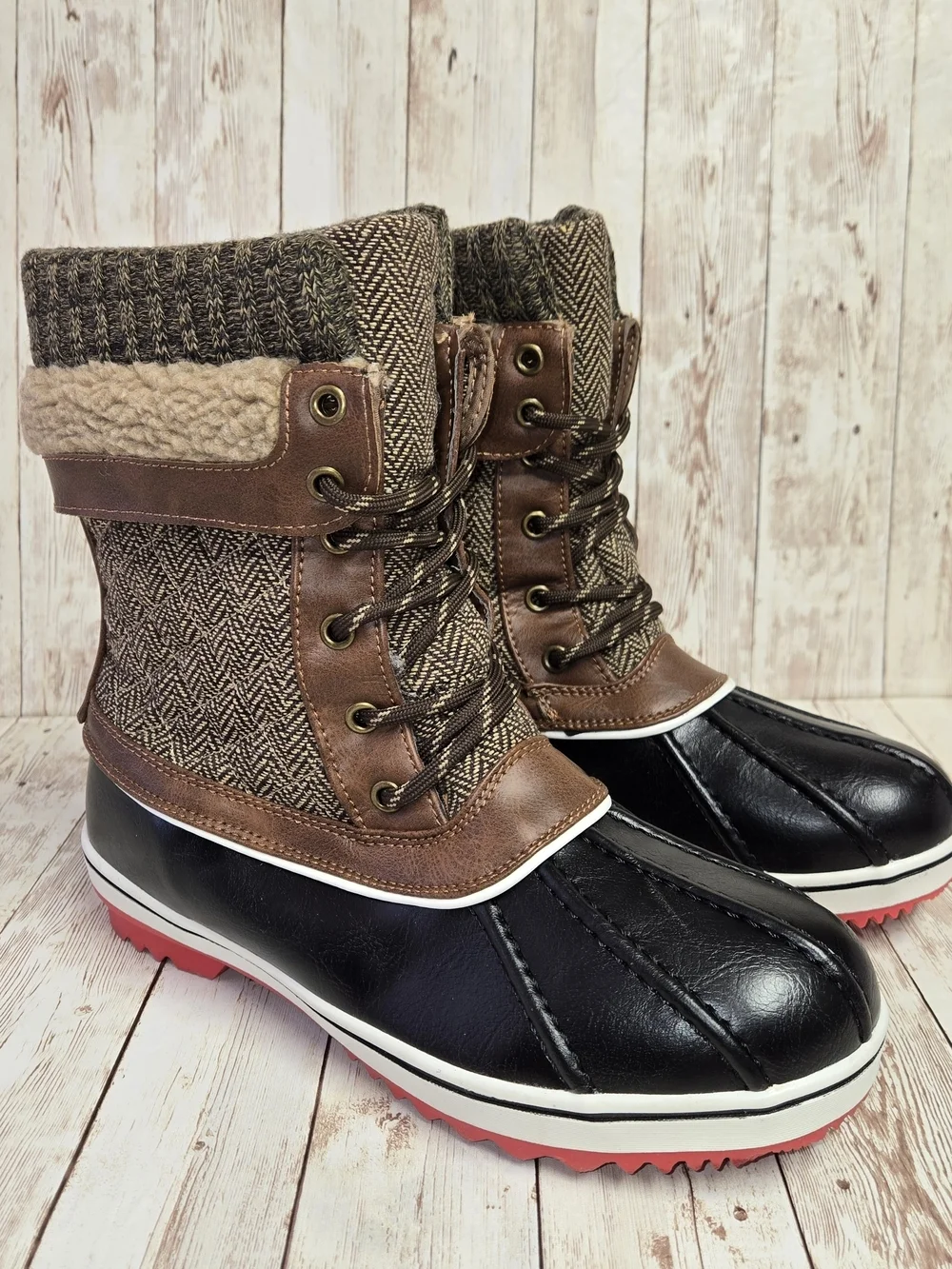 Dream Pairs Monte 01 Brown Duck Snow Boots Women’s Size 7 3M Thinsulate